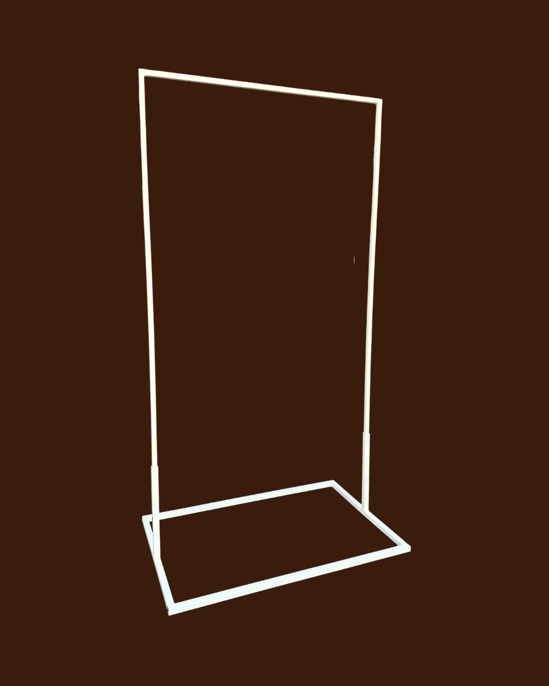 White Metal Stand Hire