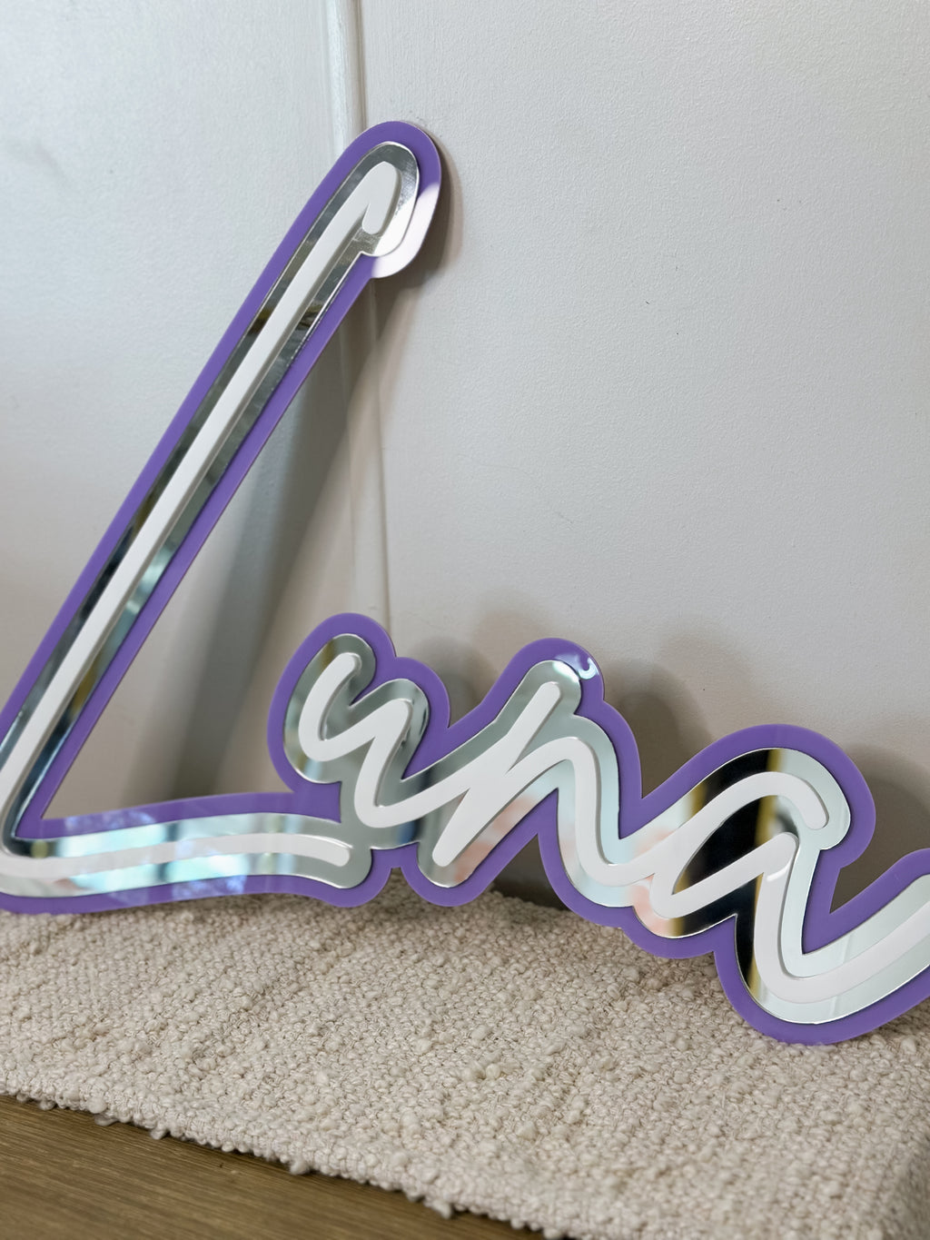 Triple Layered Acrylic Name Sign