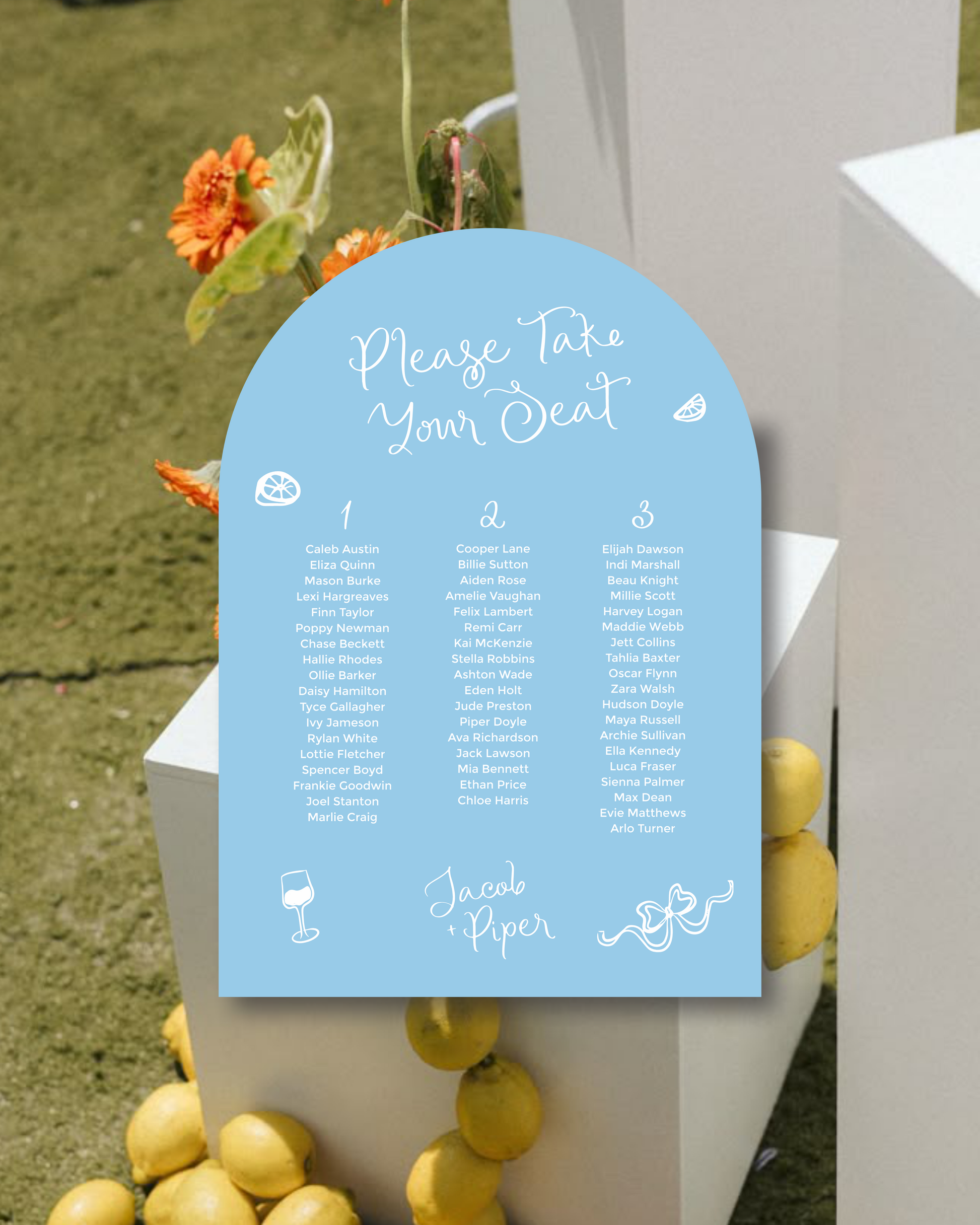 Florence Seating Chart