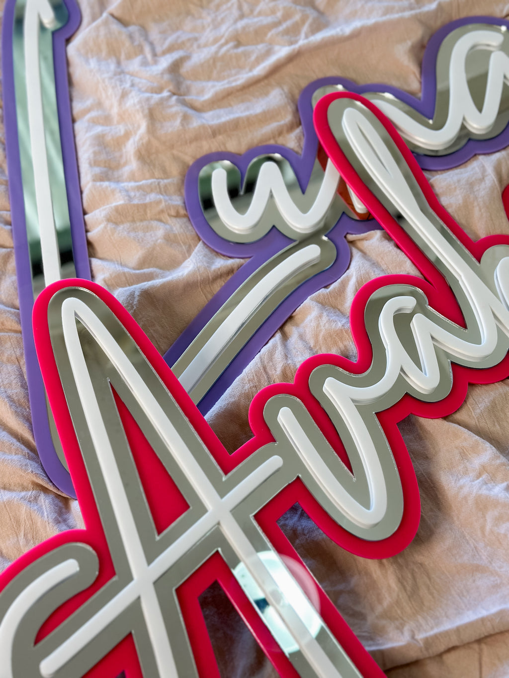 Triple Layered Acrylic Name Sign