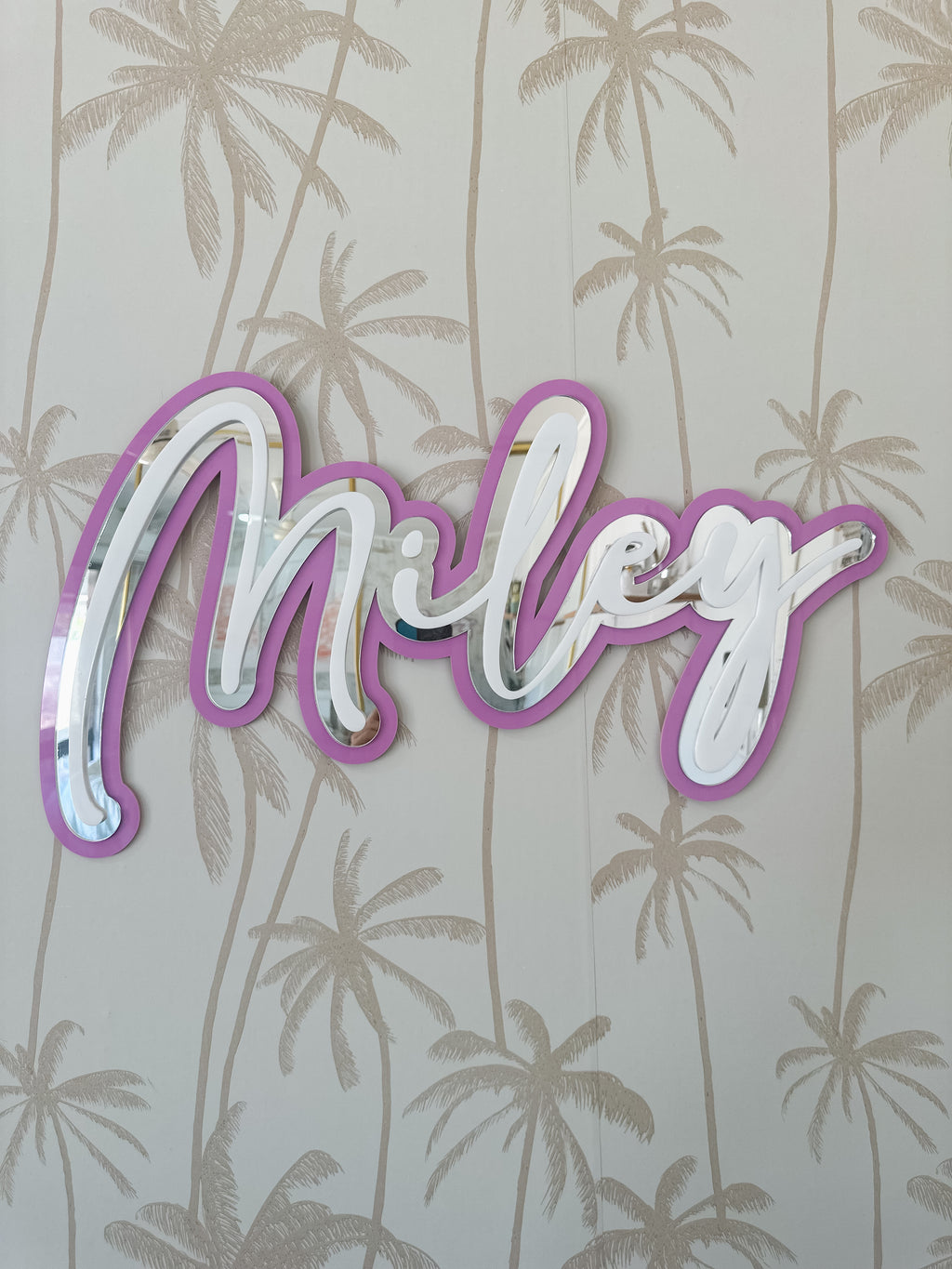 Triple Layered Acrylic Name Sign