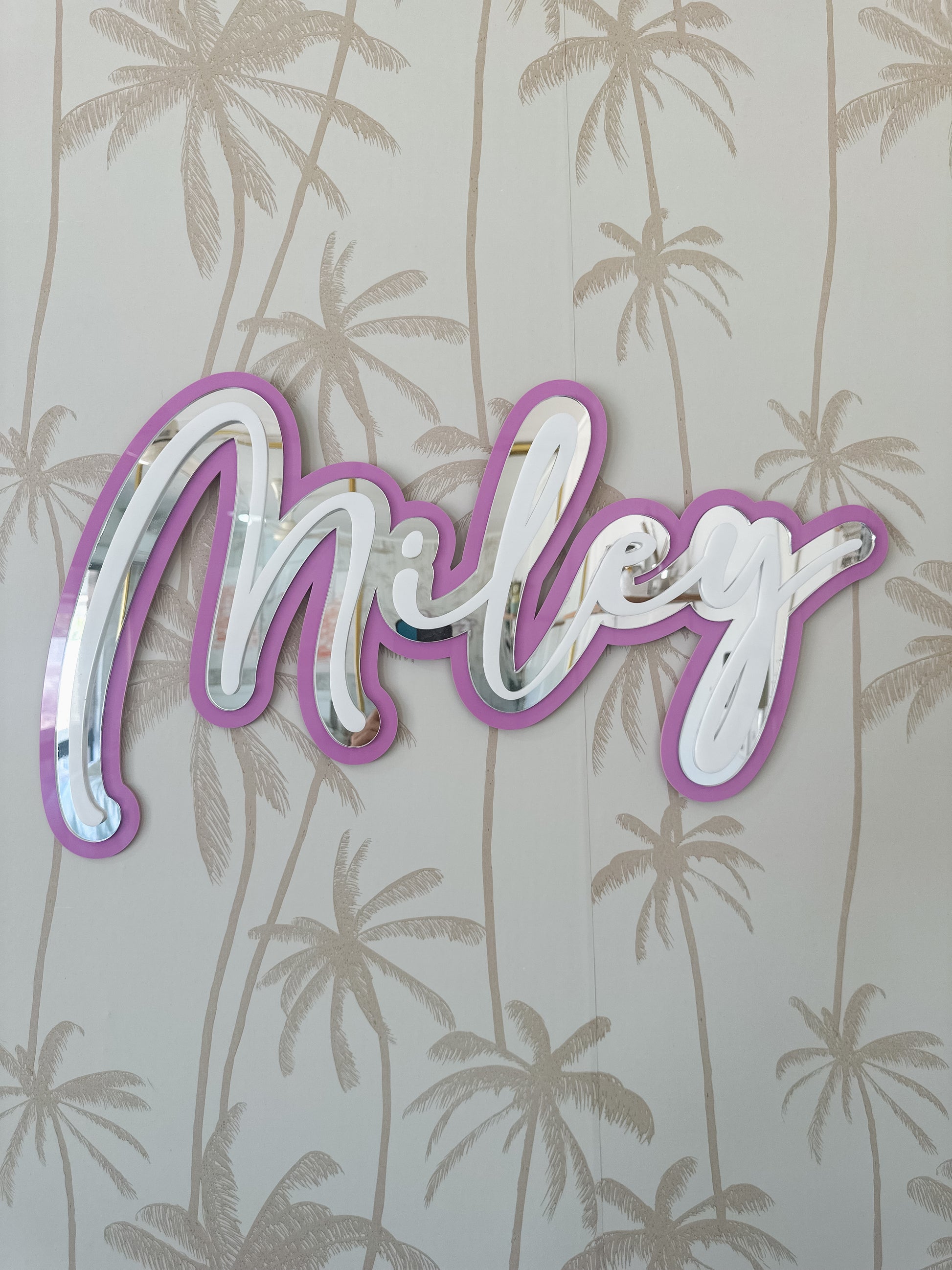 Triple Layered Acrylic Name Sign