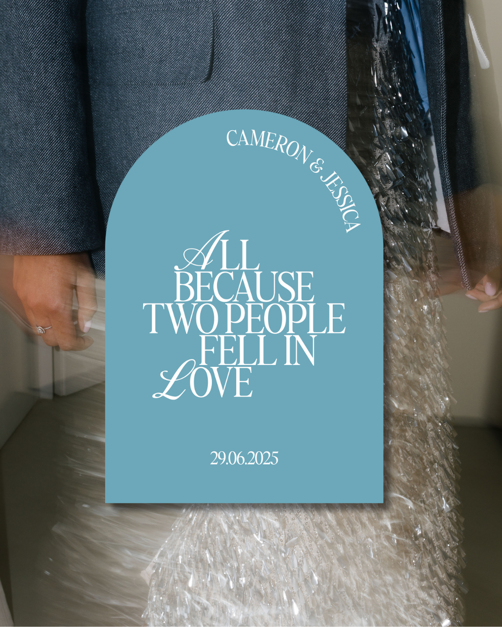 All Because Welcome Sign