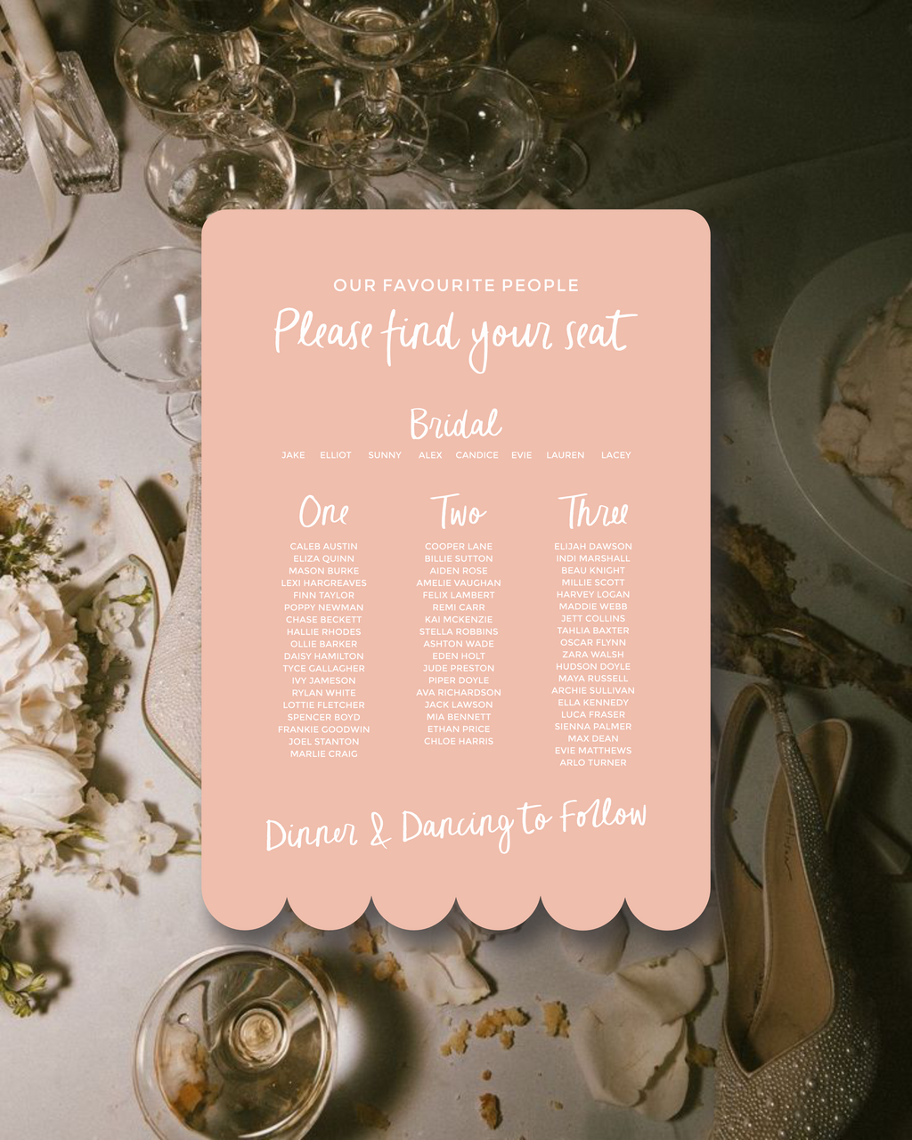 Melody Seating Chart