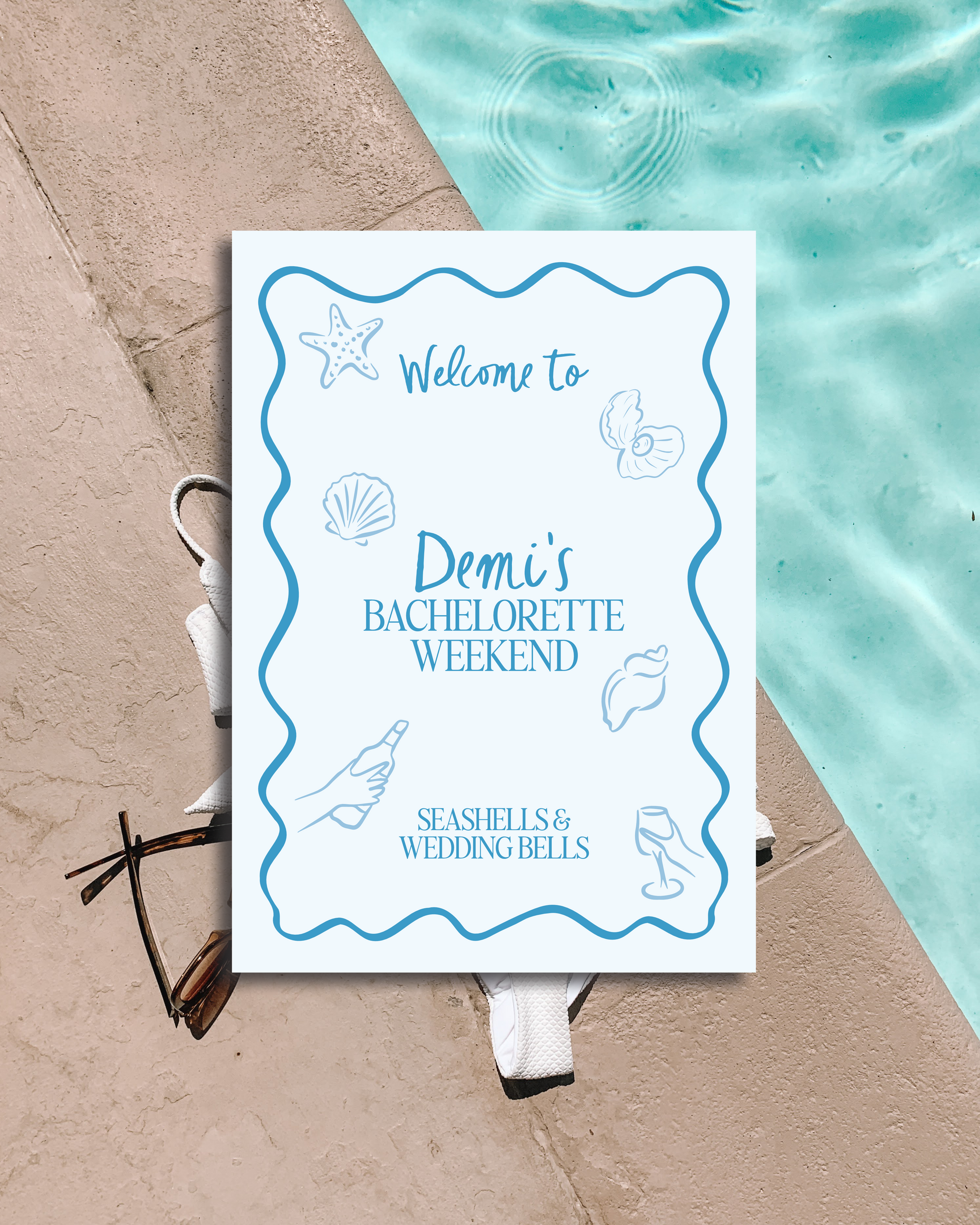 Seashells & Wedding Bells Sign