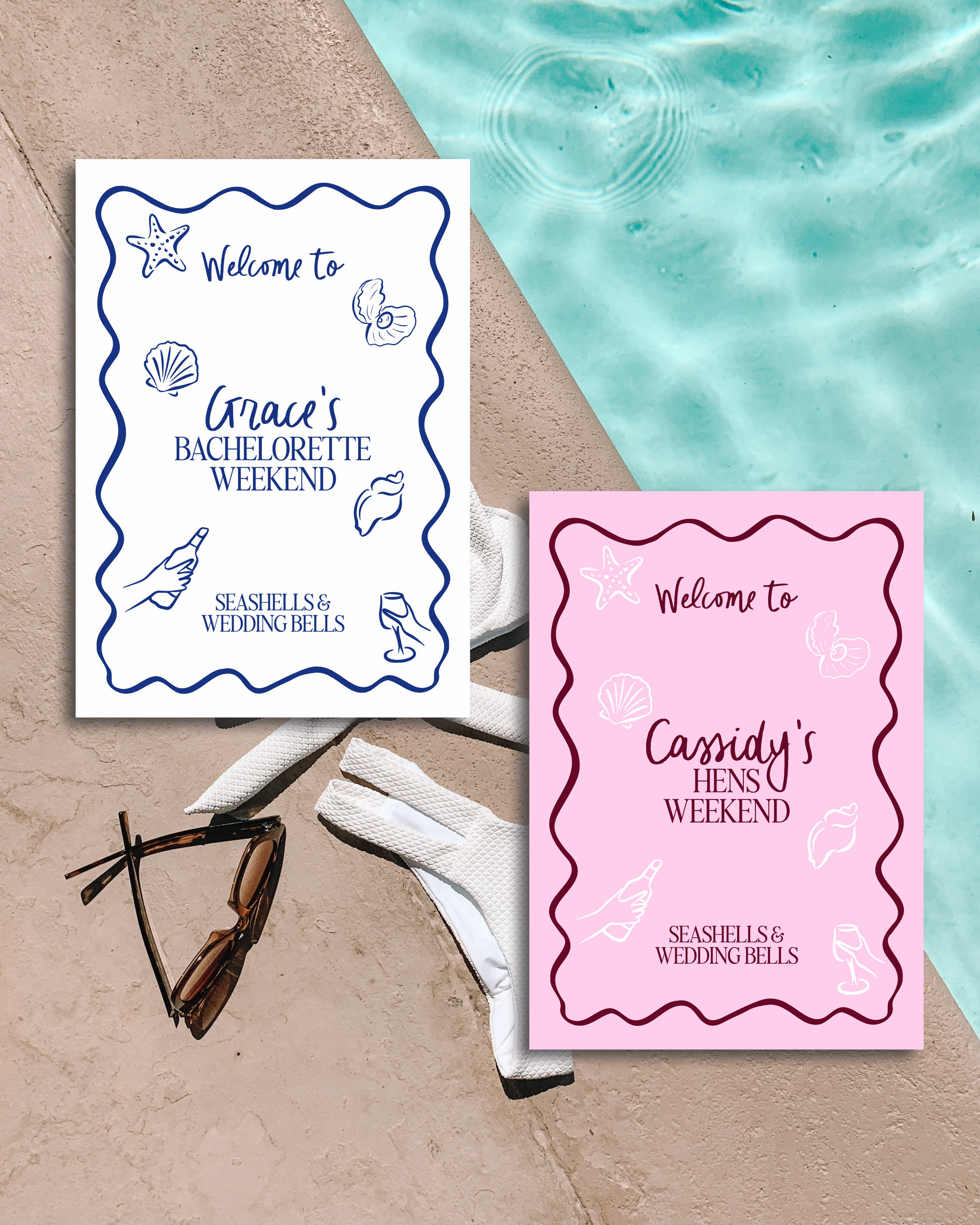 Seashells & Wedding Bells Sign