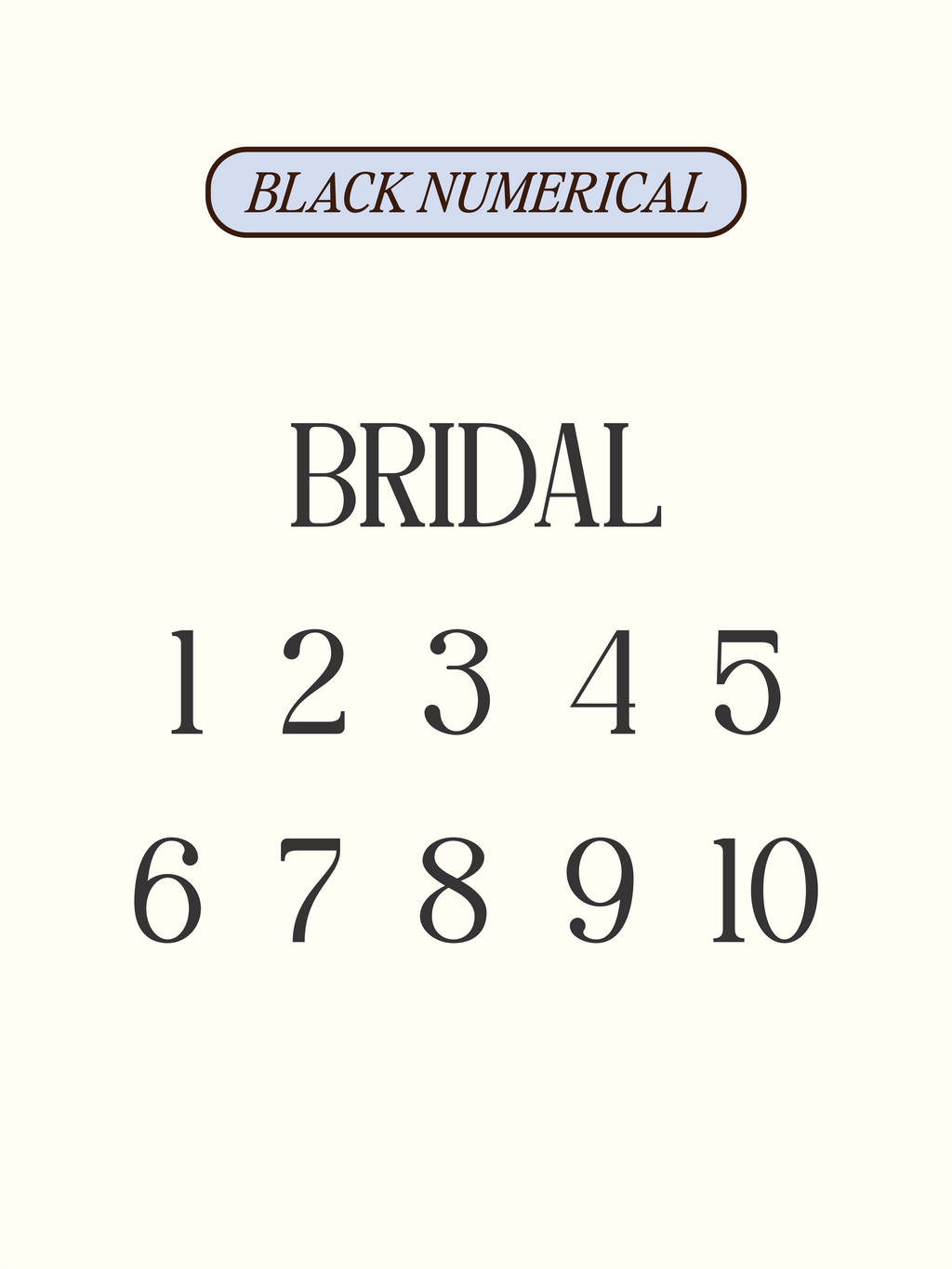 Travertine Table Numbers Hire