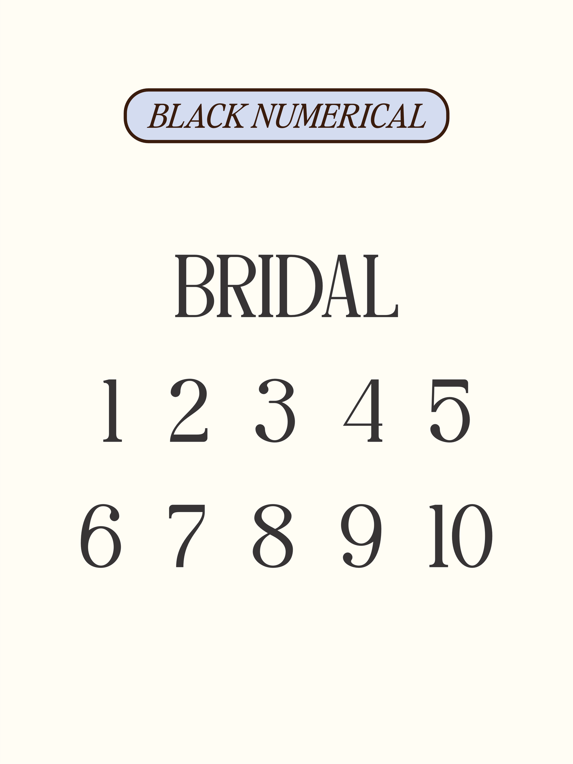 Travertine Table Numbers Hire