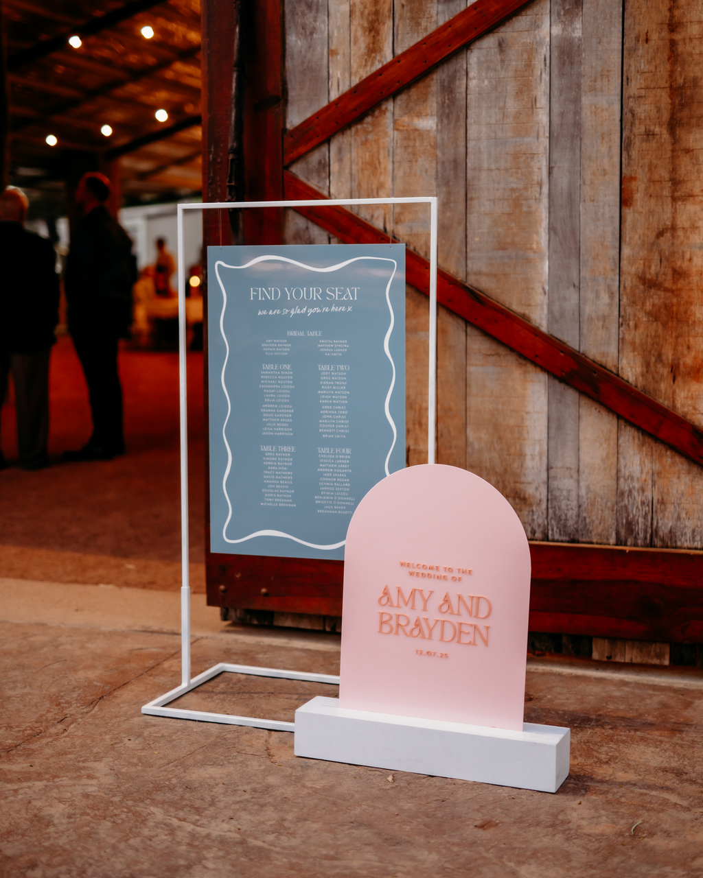 White Metal Stand Hire