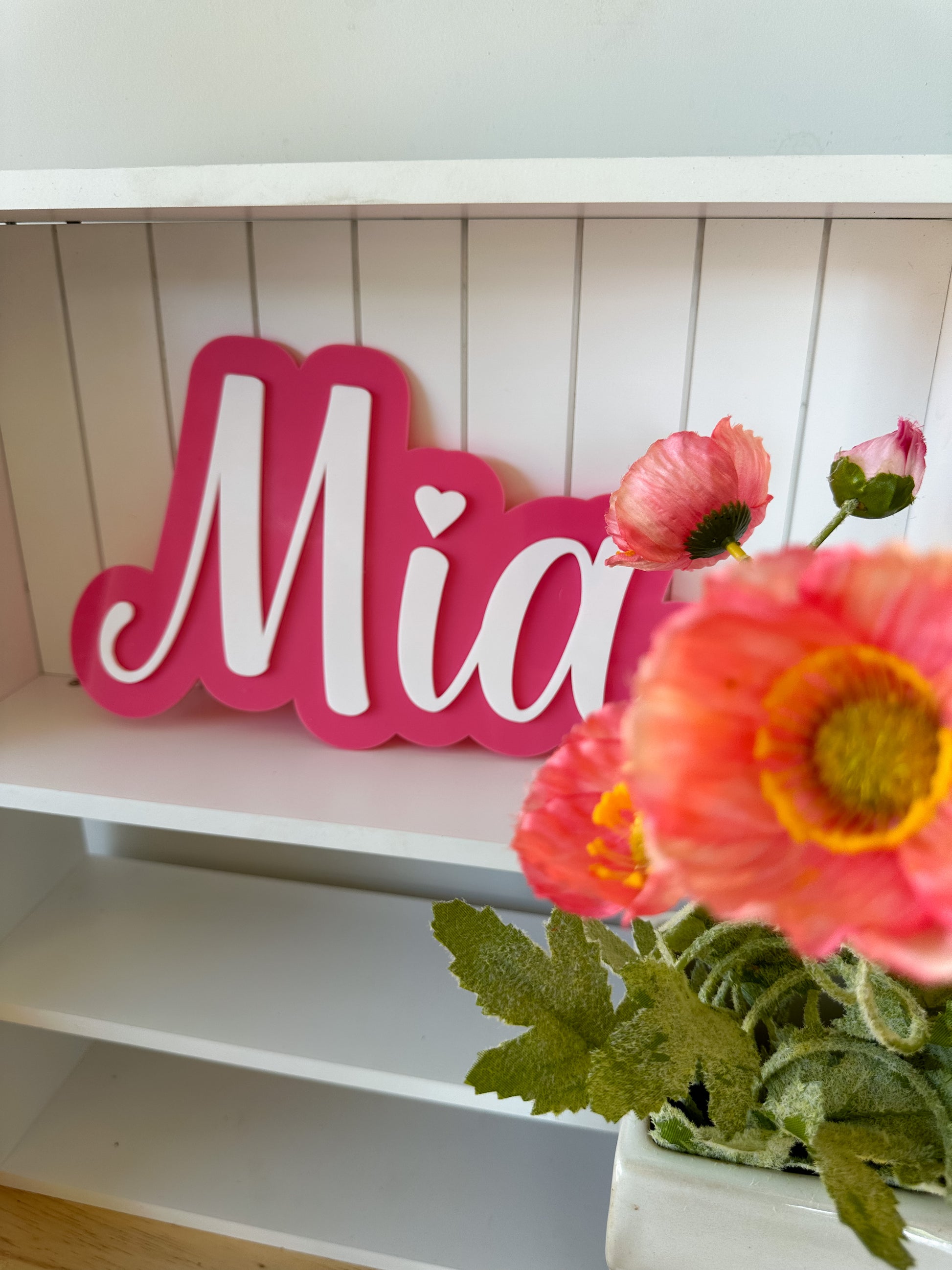 Layered Acrylic Name Sign
